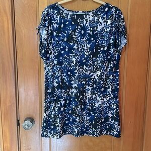 Blue/Black/Cream Chico’s Top